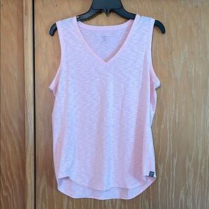 Title nine Pink Tank Top with V-Neckline